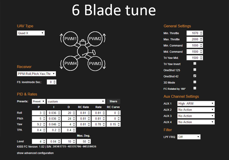 6-blade Gemfan propeller test door Snake FPV 6-blade Gemfan propeller test door Snake FPV