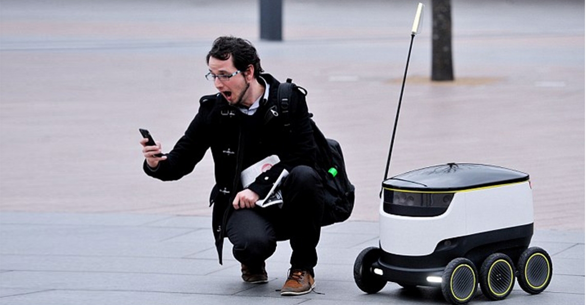 Zelfrijdende 'grond drones' in de straten van Londen
