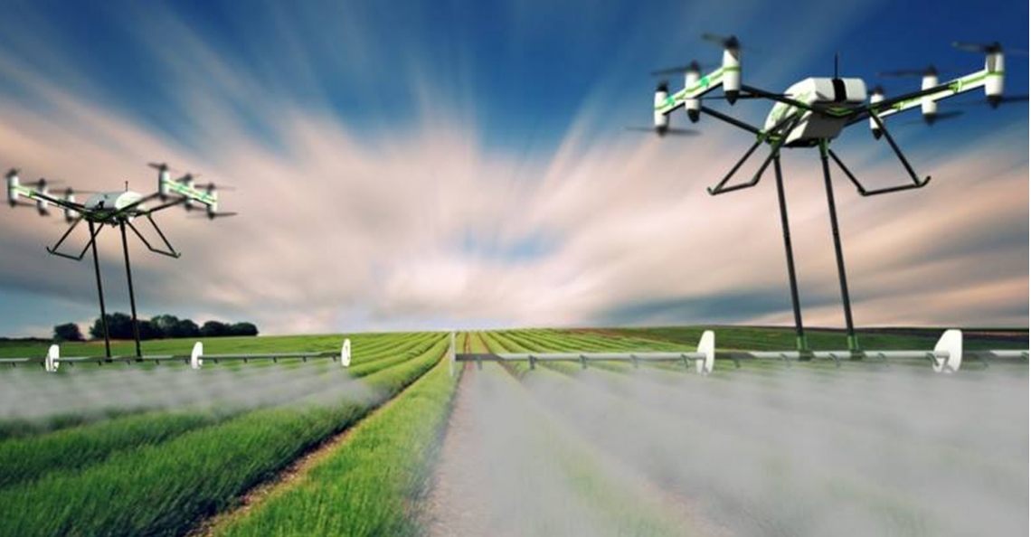 Agrarische drone op maakindustrie vakbeurs Techconn