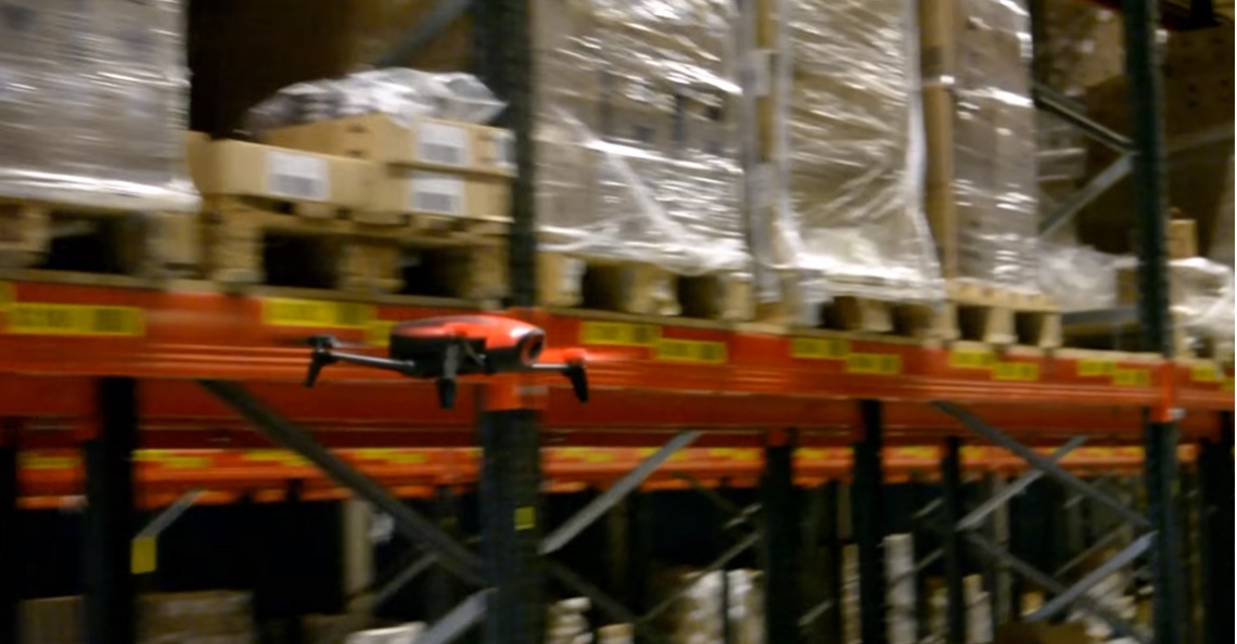 Drone telt voorraad Koopman Cargo