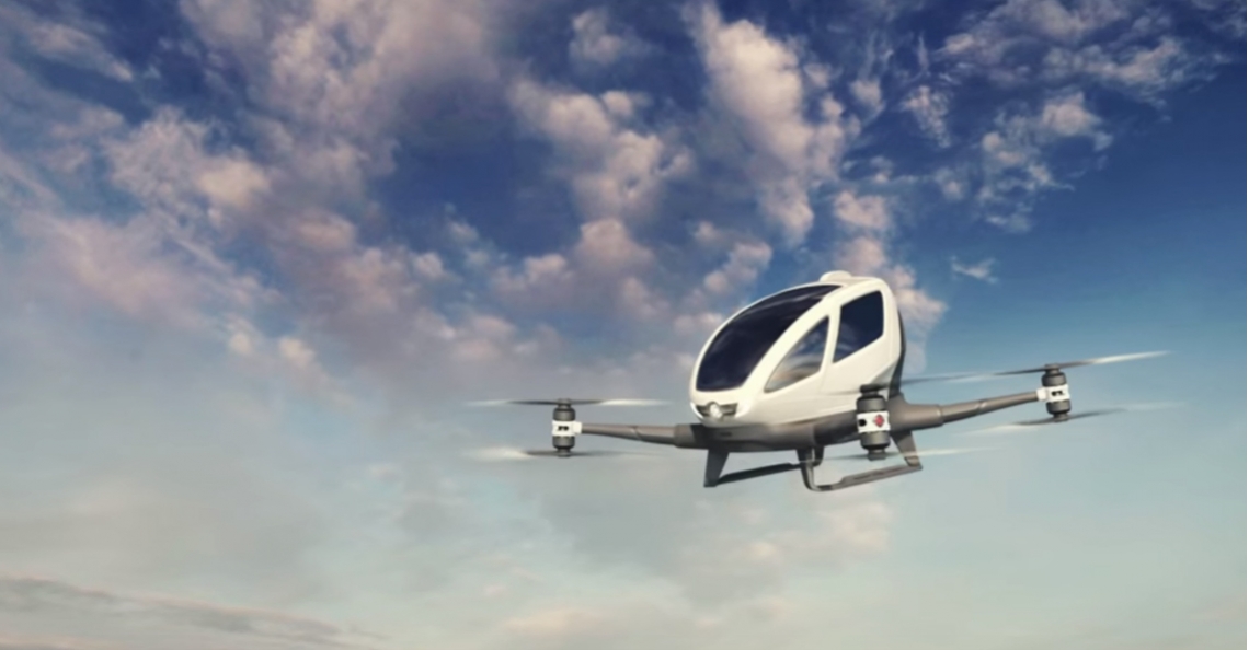 EHang gaat persoonsvervoerende drone testen in Nevada