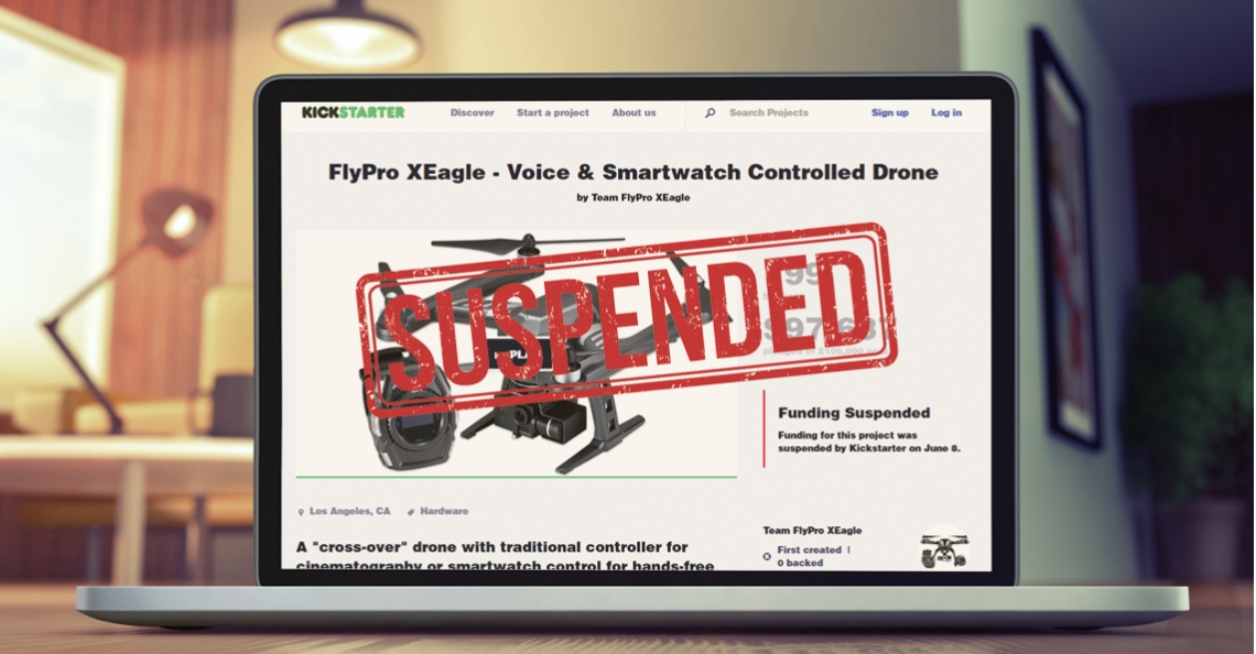 Crowdfunding-campagne XEagle drone gestaakt op Kickstarter
