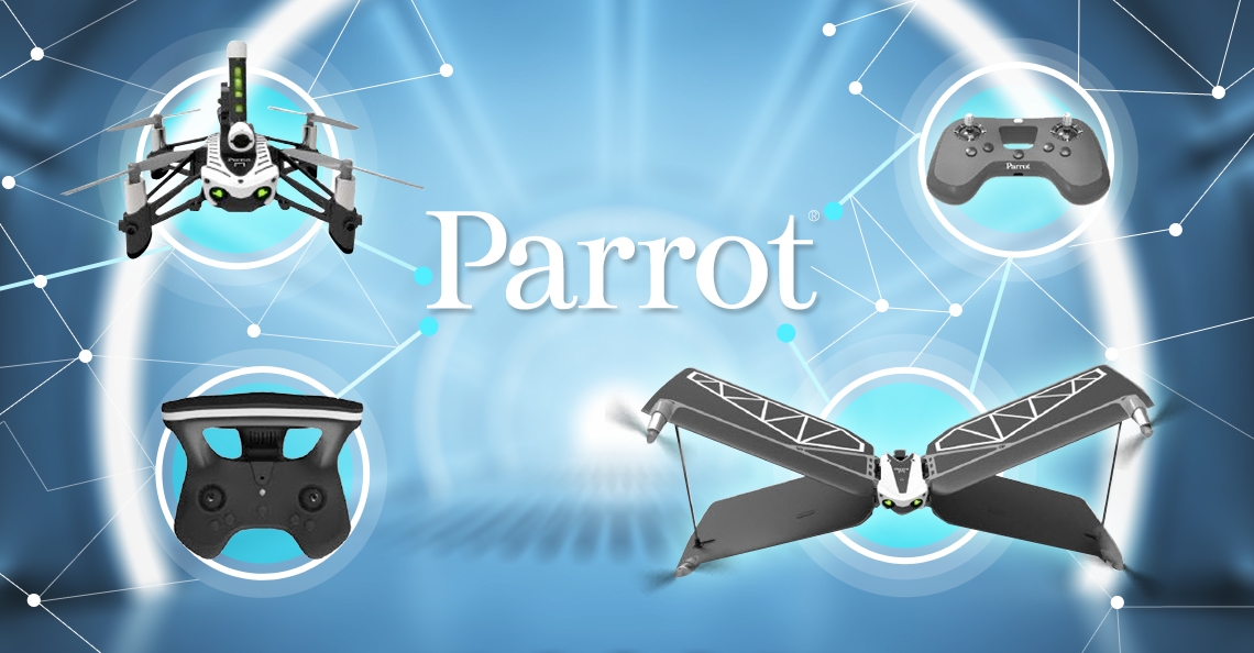 Parrot introduceert binnenkort mogelijk 2 nieuwe Minidrones én compact-skycontroller
