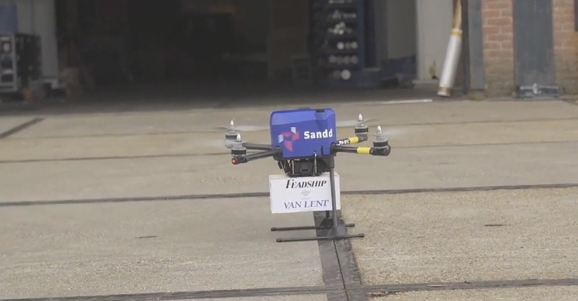 Postbedrijf Sandd test inzet drones voor pakketbezorging