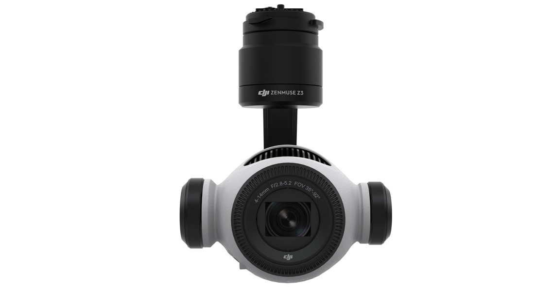 DJI presenteert de nieuwe Zenmuse Z3 camera met zoom functie