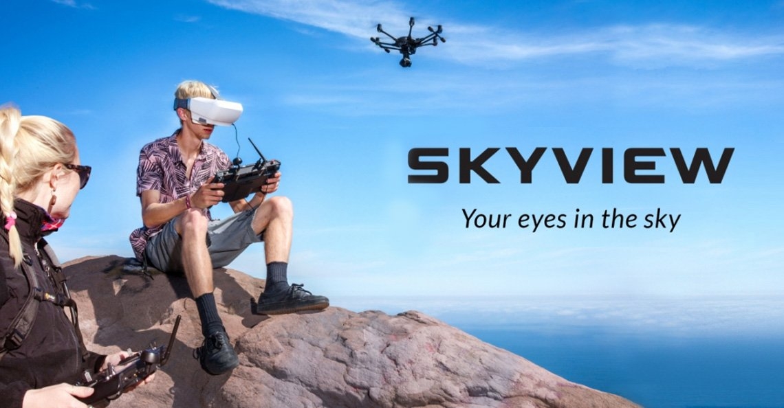Yuneec SkyView FPV bril laat je meekijken met je drone