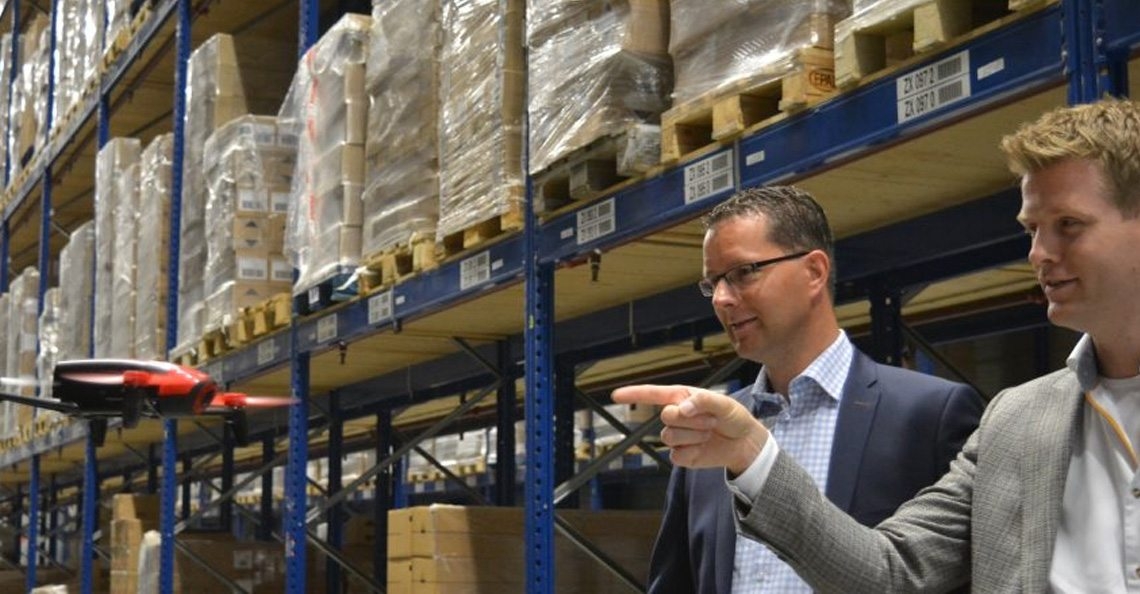 Arox Logistics IT ontwikkelt drone software die voorraad snel telt