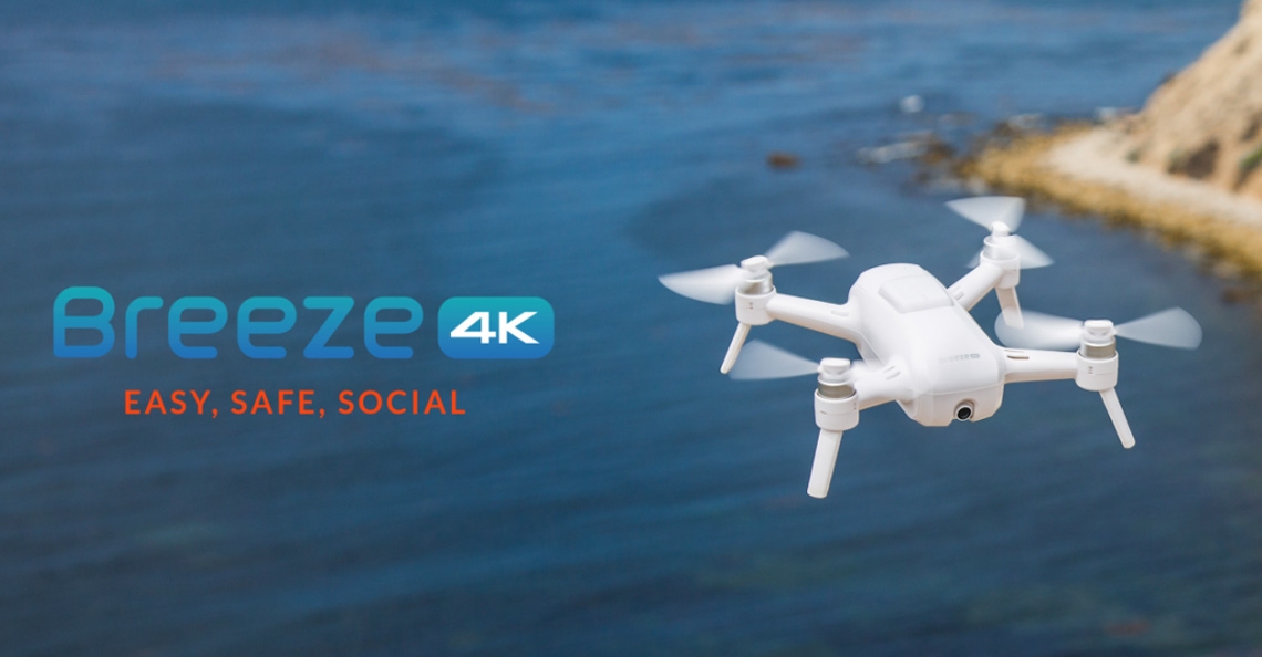 Yuneec presenteert Breeze 4K-camera drone