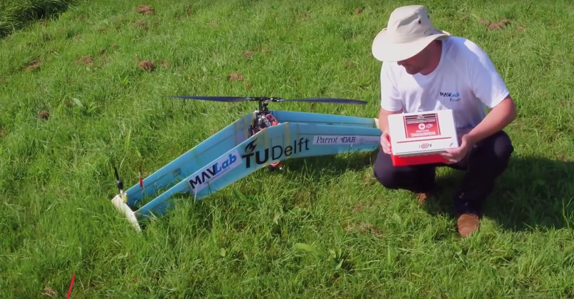 Onderzoekers TU Delft MAVlab presenteren delftAcopter