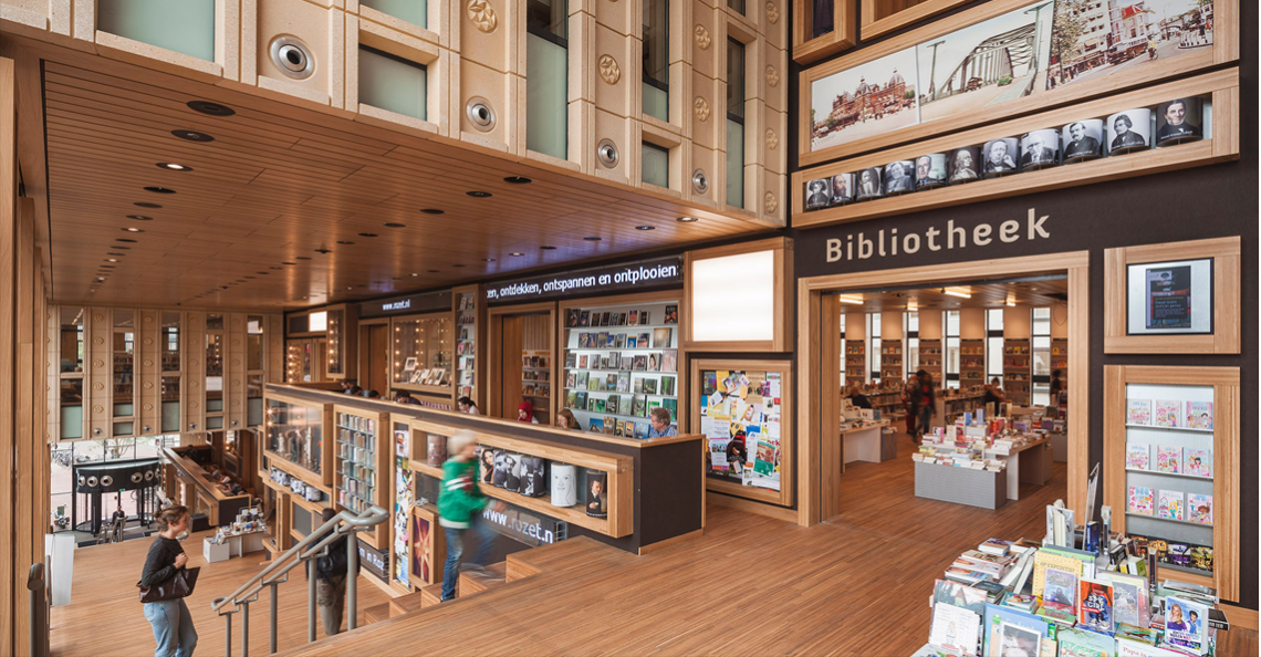 Dronerace in bibliotheek tijdens INNOVATE Arnhem