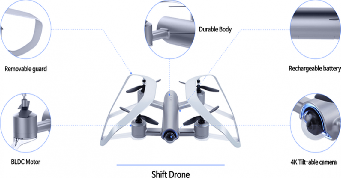 Shift ontwikkelt drone met One Hand Control systeem