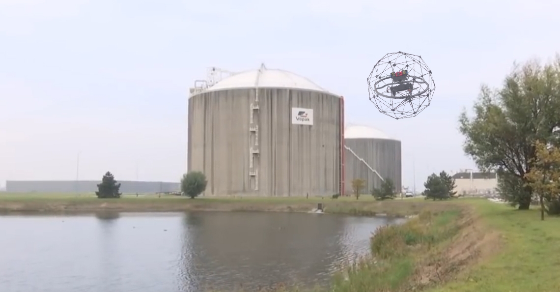 Tankopslagbedrijf Vopak gebruikt drones voor inspectie