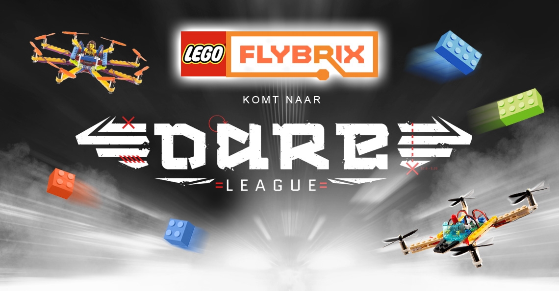 LEGO toont Flybrix drone tijdens DARE League 2016