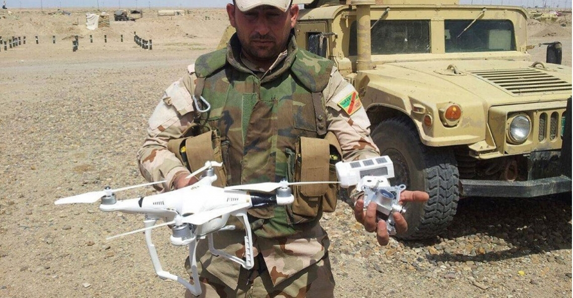 IS gebruikt consumenten-drones om bommen te droppen in Irak