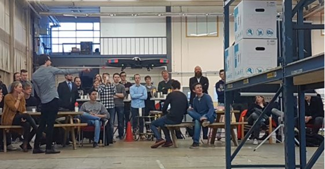 Geslaagd drone-experiment van studenten in Zwolle
