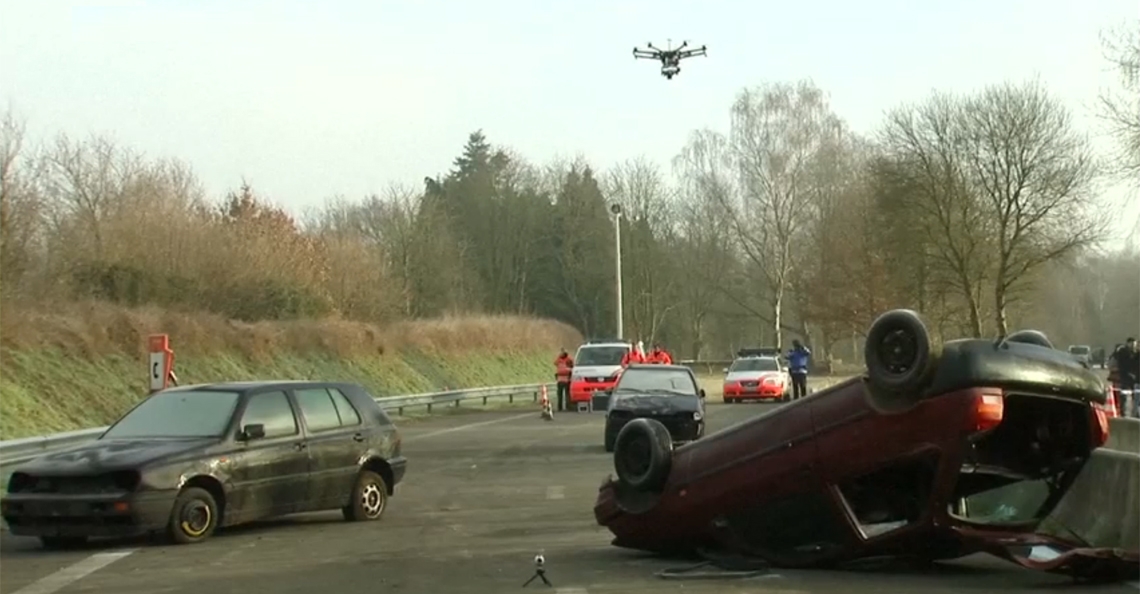 Belgische politie zet drones in bij verkeersongevallen