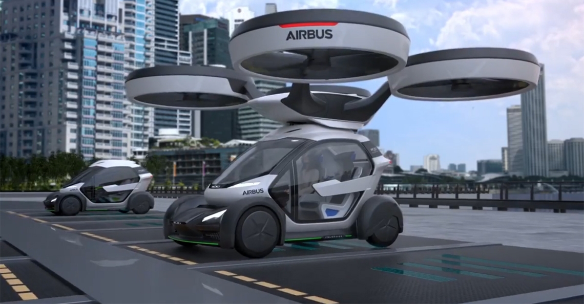 Airbus toont concept drone op autobeurs Genève