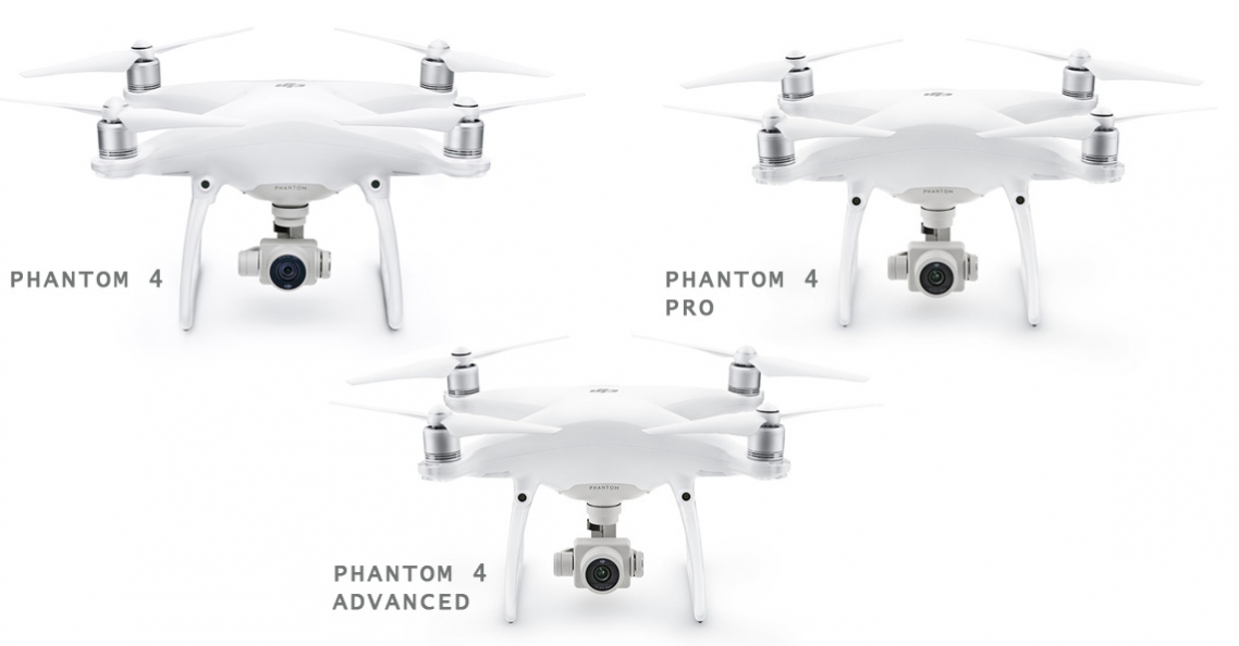 Verschillen tussen DJI Phantom 4 drones