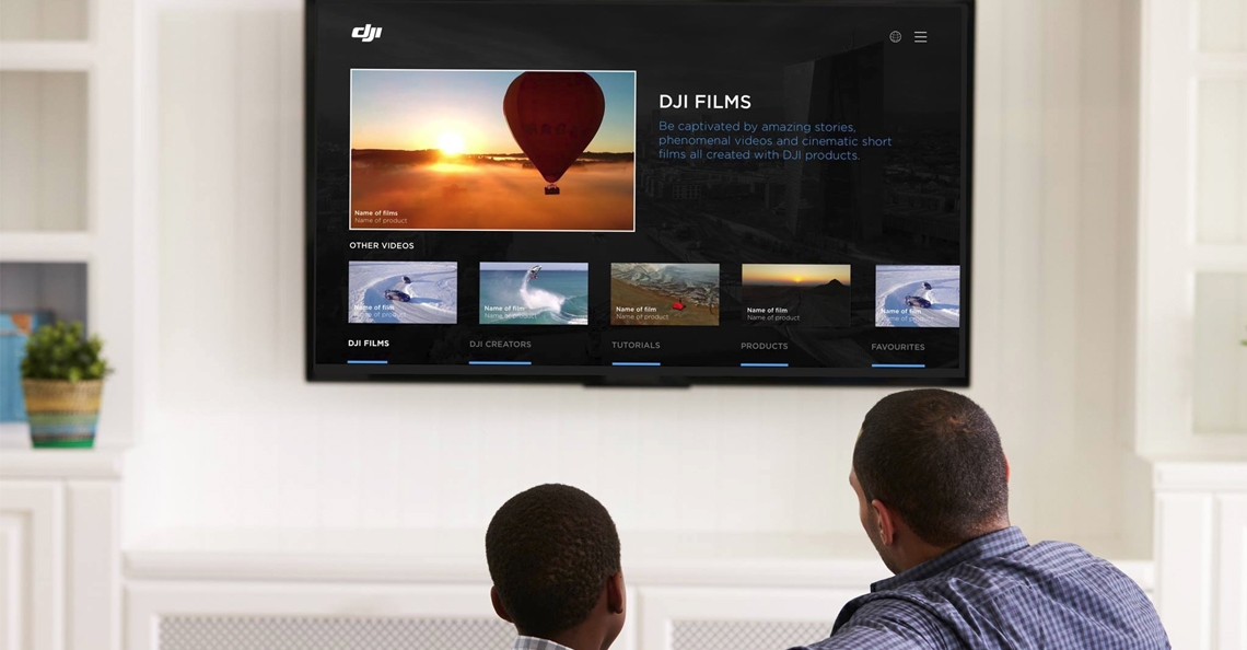 DJI lanceert video applicatie voor Smart TV