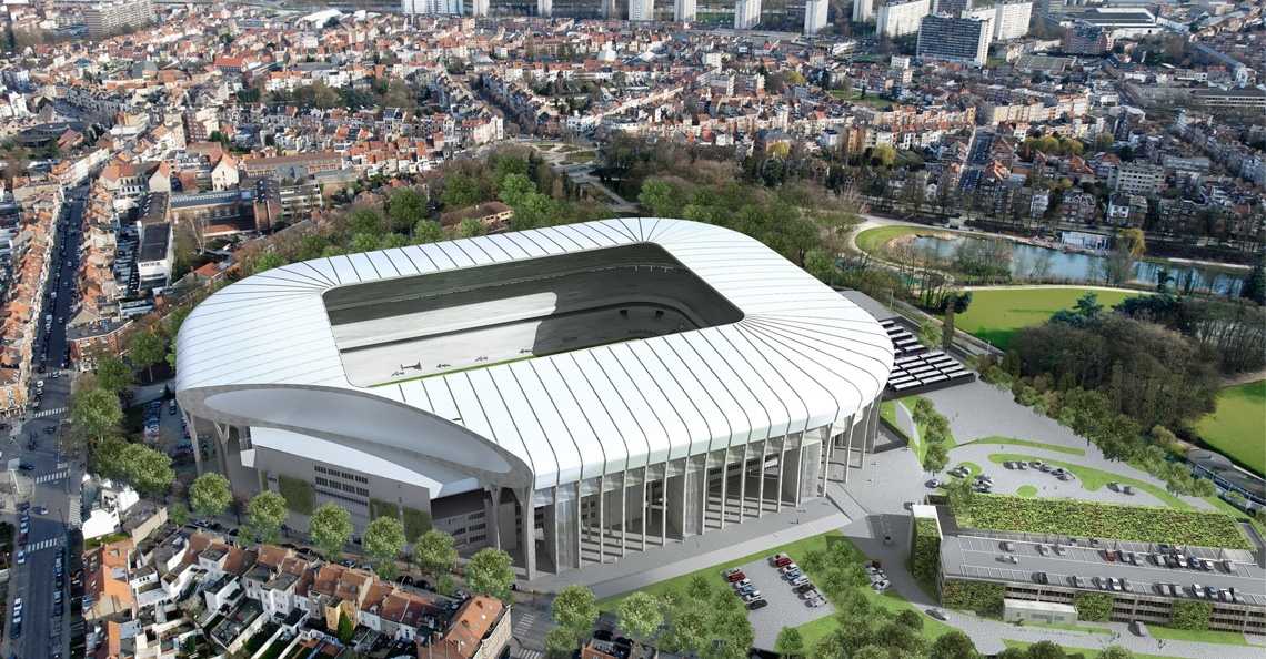 Drone presenteert nieuw Europese wedstrijdshirt RSC Anderlecht