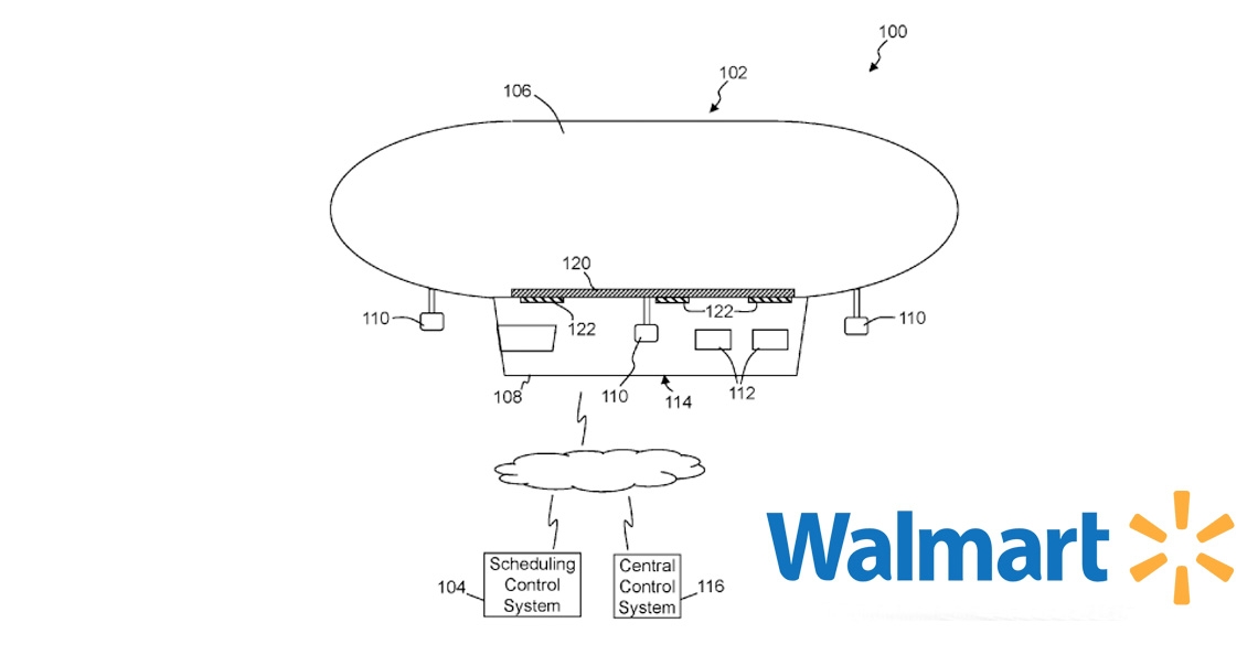 Walmart dient patent in voor vliegend distributiecentrum