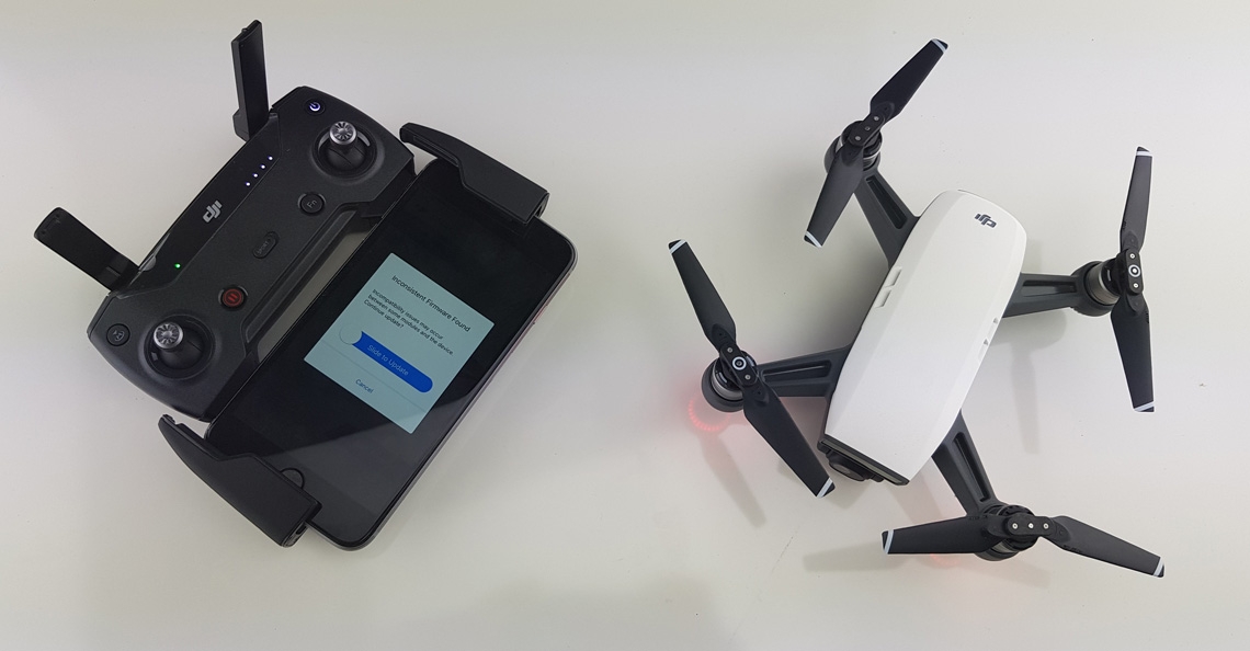 DJI brengt nieuwe verplichte firmware update uit voor Spark drone