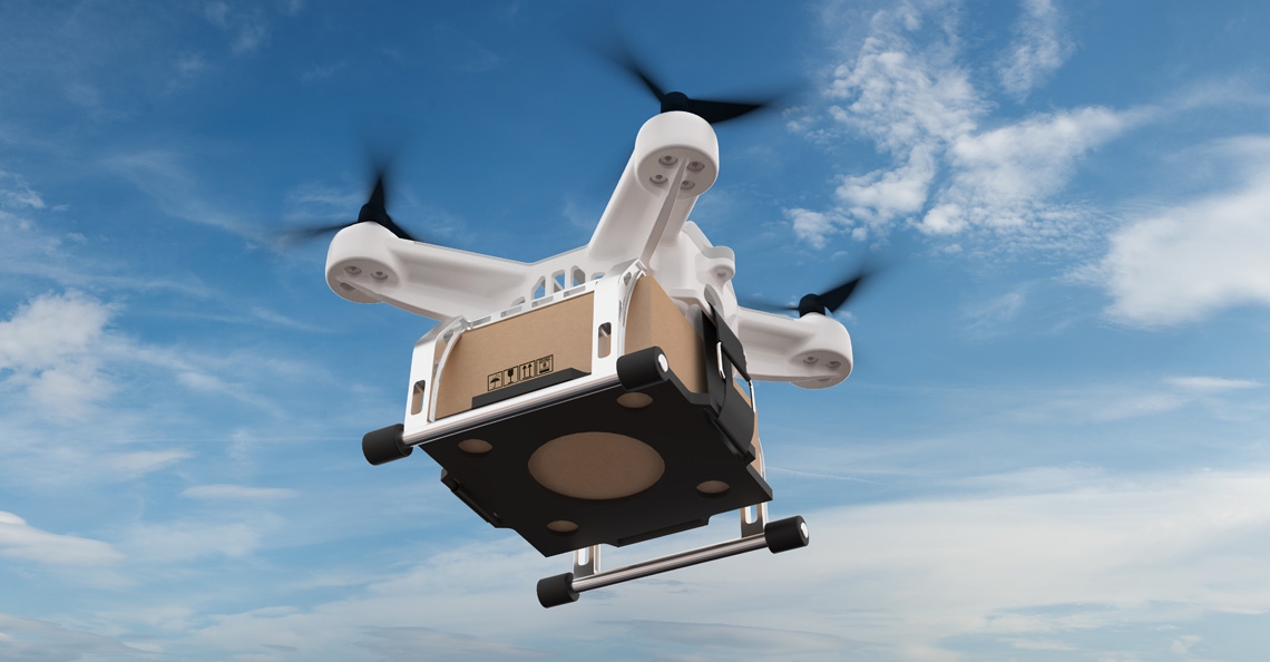 Belgische studenten doen recordpoging pakketjes bezorgen met drone