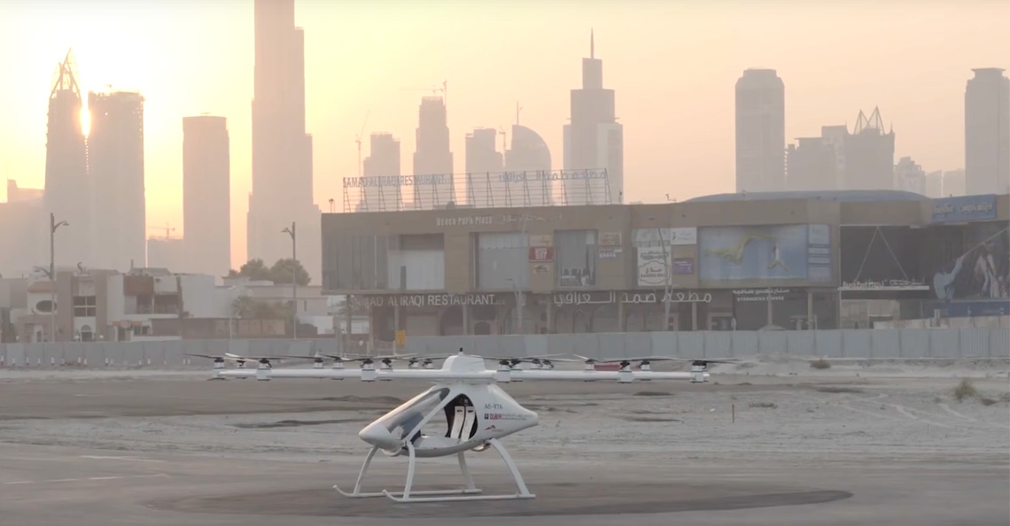 Volocopter taxidrone getest in Dubai