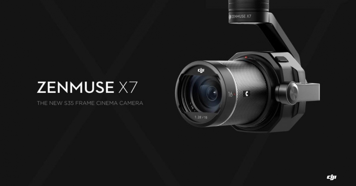 DJI presenteert nieuwe Zenmuse X7 camera voor Inspire 2