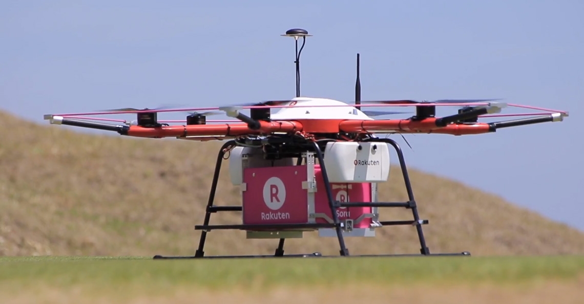 Japanners testen bezorgdrones in Fukushima