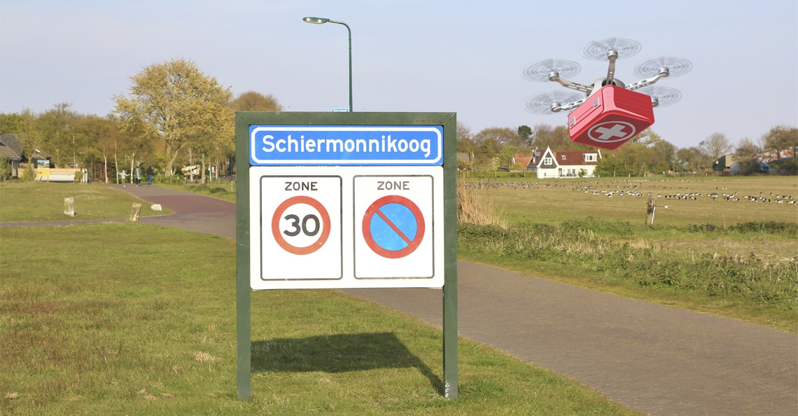 Proefvluchten met drones naar Schiermonnikoog stuit op weerstand