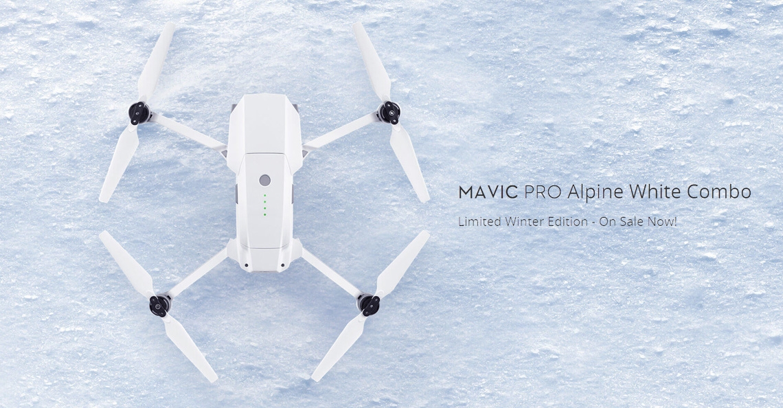 DJI brengt winter editie Mavic Pro Alpine White Combo uit