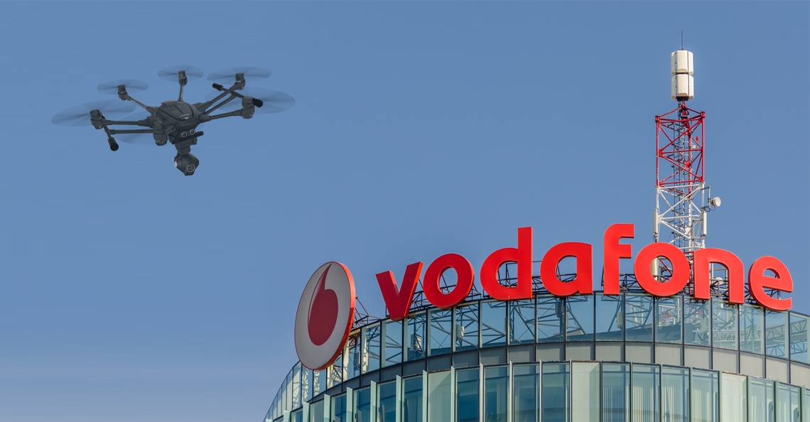 Vodafone test 4G volgsysteem voor drones