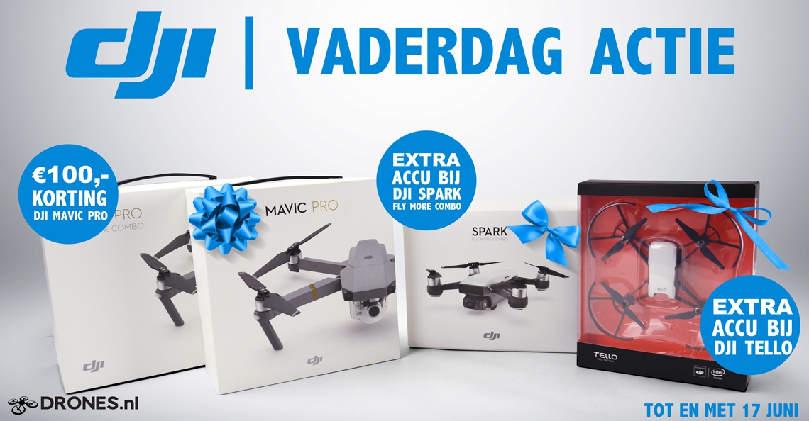 DJI Vaderdag acties met extra korting en gratis accessoires