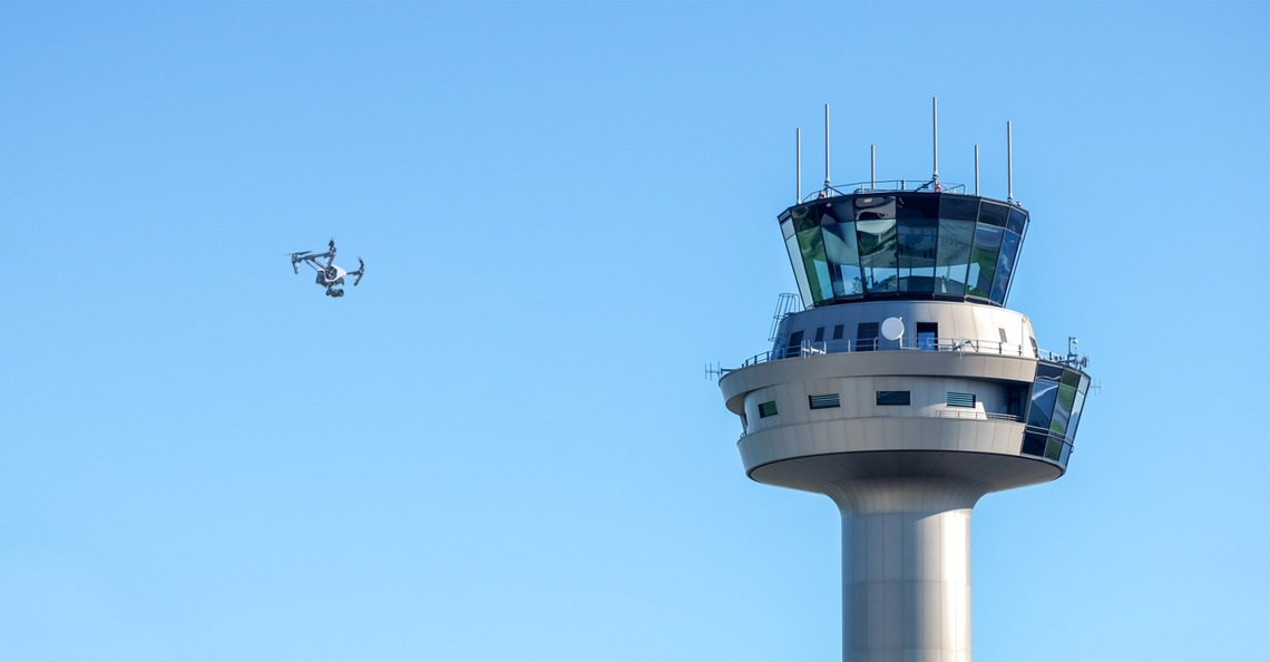 Luchtverkeerssysteem voor drones getest op Space53, Twente Airport