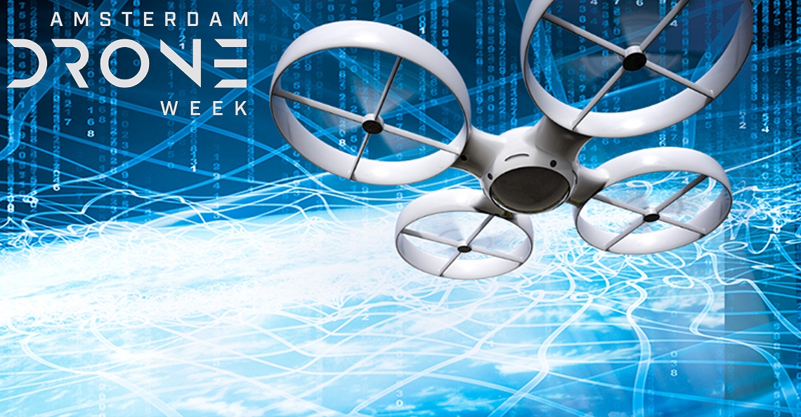 Amsterdam centrum voor drones tijdens Amsterdam Drone Week 2018