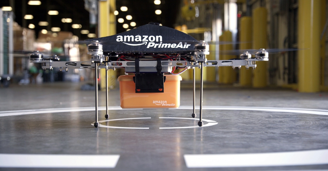 Amazon patenteert parachute voor drone bezorging