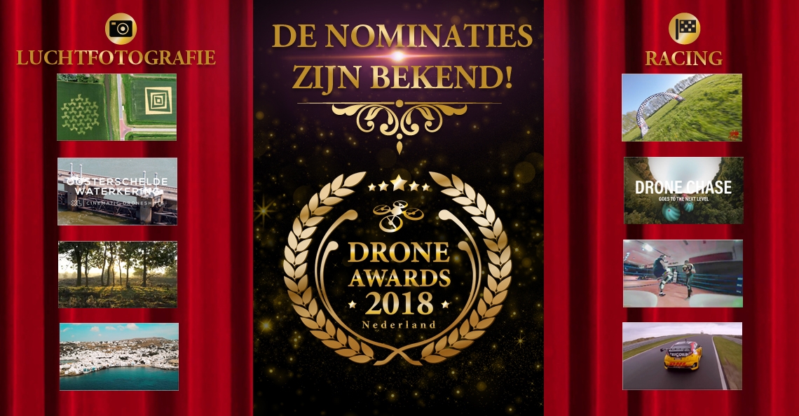 Nominaties voor Drone Awards 2018 zijn bekend!