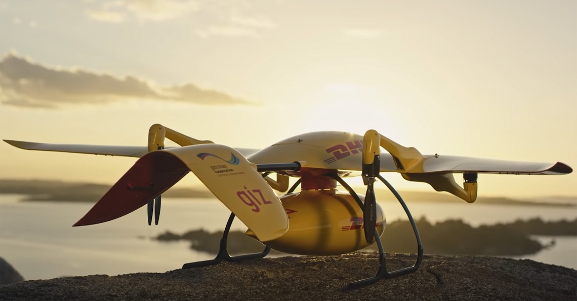 DHL test medicijnbezorging met drone in Afrika