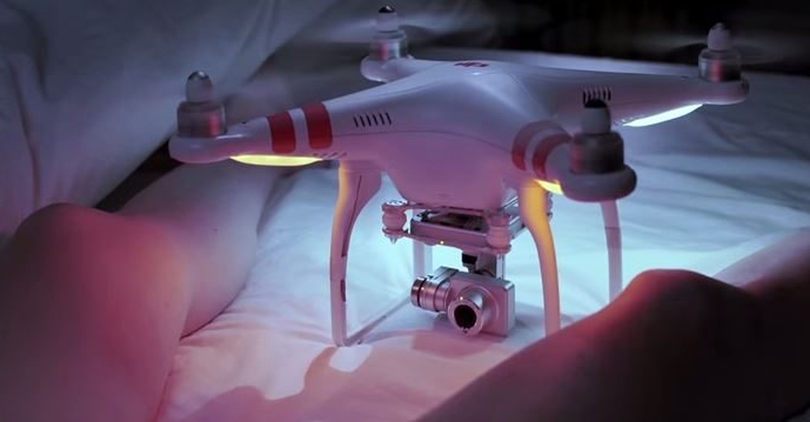 Angstaanjagende DJI Phantom 2 Vision+ drone in nieuwe film