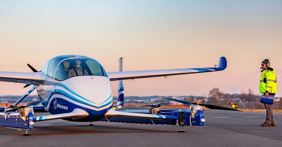 Boeing voltooid eerste testvlucht met drone-taxi