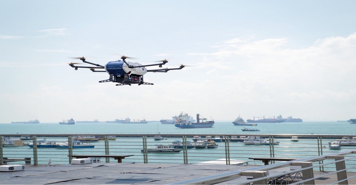 Airbus en Whihelmsen lanceren Skyways drone voor maritieme bezorging