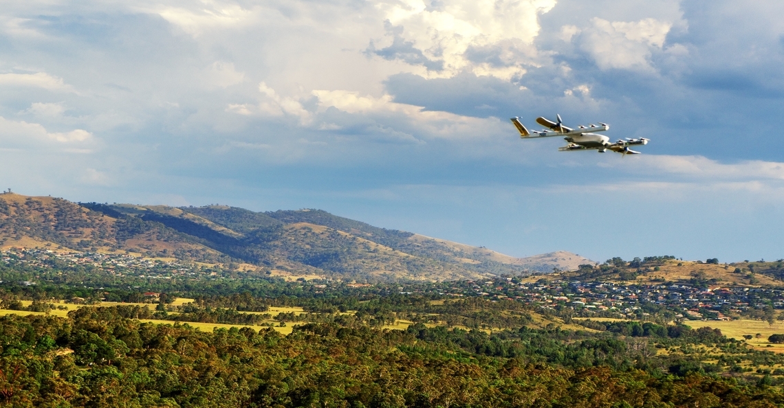 Alphabet gaat met Wing paketten per drone bezorgen in Australië