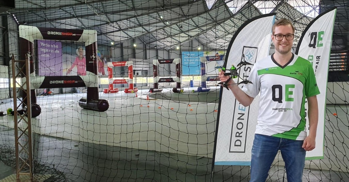 Niels Meerdink (NelisFPV) winnaar Indoor NK Dronerace 2019