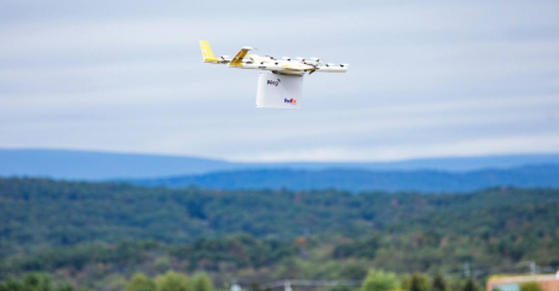 Wing start met eerste commerciële drone-bezorging in VS