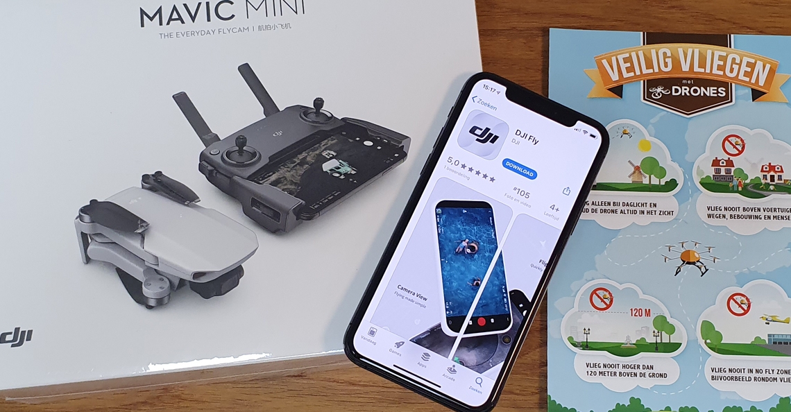 Fly-app voor DJI Mavic Mini nu te downloaden