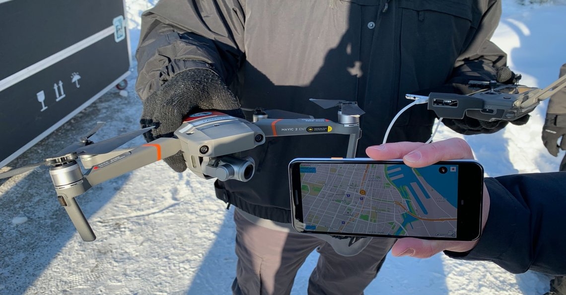 DJI demonstreert drone-naar-telefoon Remote ID-app voor smartphones