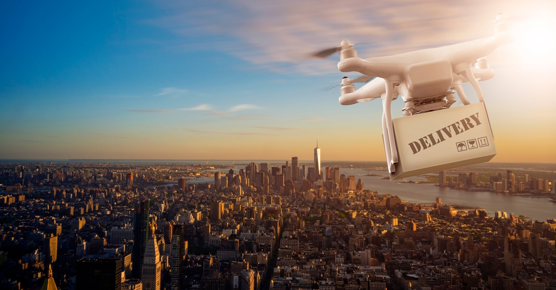 Unilever en Terra Drone bezorgen Ben en Jerry's met drones in New York