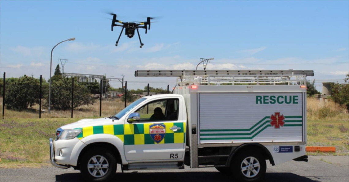 Drone helpt bij redding wandelaar gestrand op Tafelberg