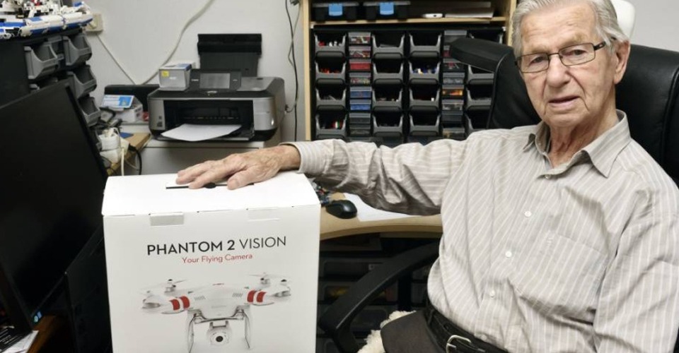 91-jarige man verliest DJI Phantom 2 Vision boven Arnhem